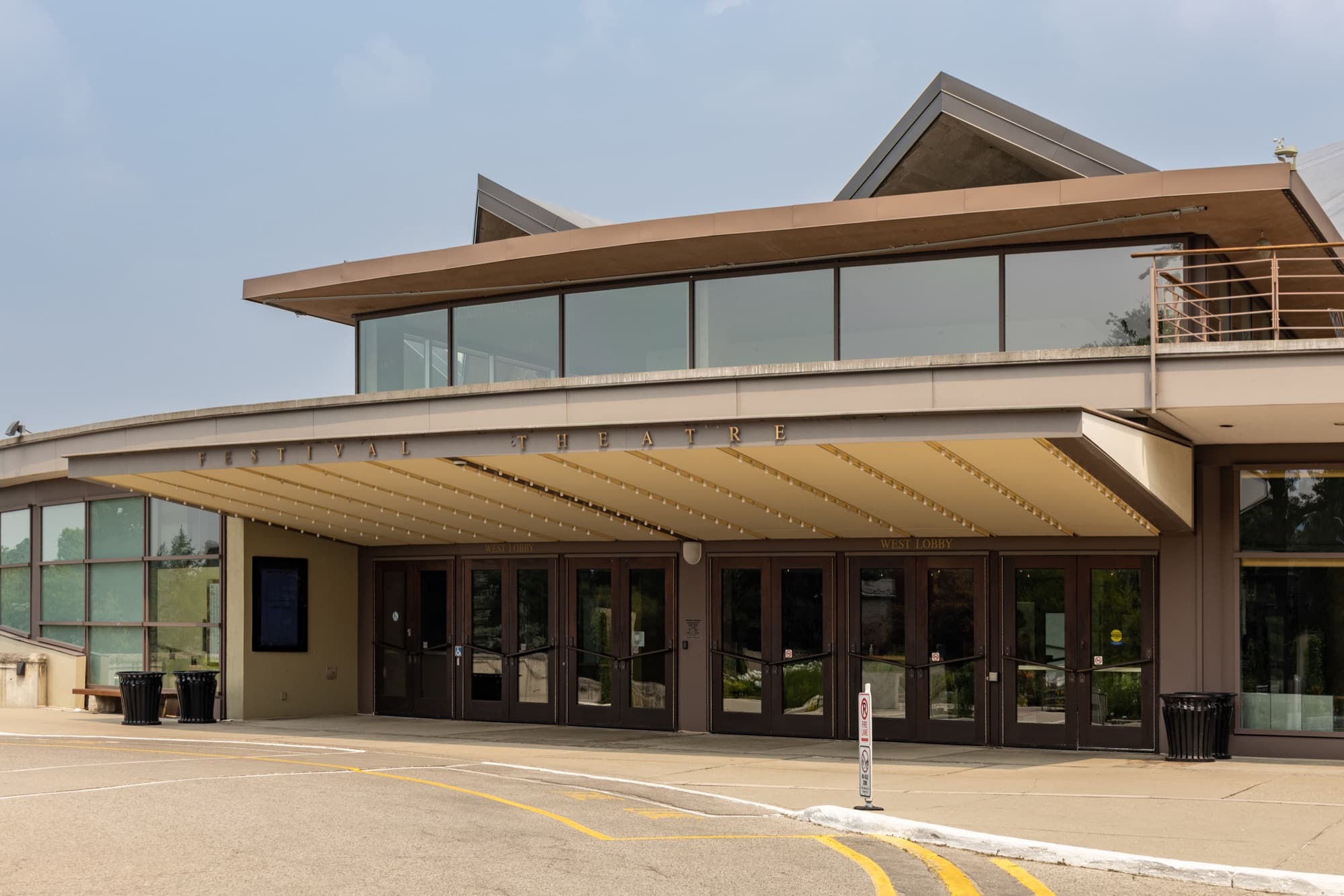 The Festival Theatre entrance in Stratford